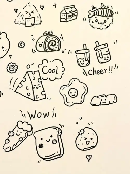 临摹的##画画  #简笔画  #手账  #简笔画教程