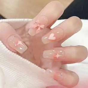 高级感短款指甲贴片ins风甲片成品2024新年穿戴甲秋冬2024年新款