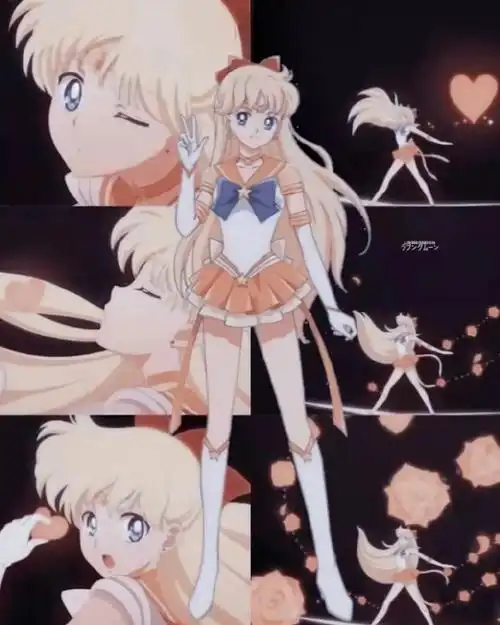 7896变身与招式截图拼接#美少女战士##水兵月##水野亚美##火野丽