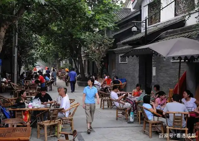 2008年的成都一处茶馆