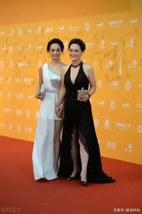 大宋佳携女儿张楚楚黑白配礼服走红毯母女俩宛若姐妹花