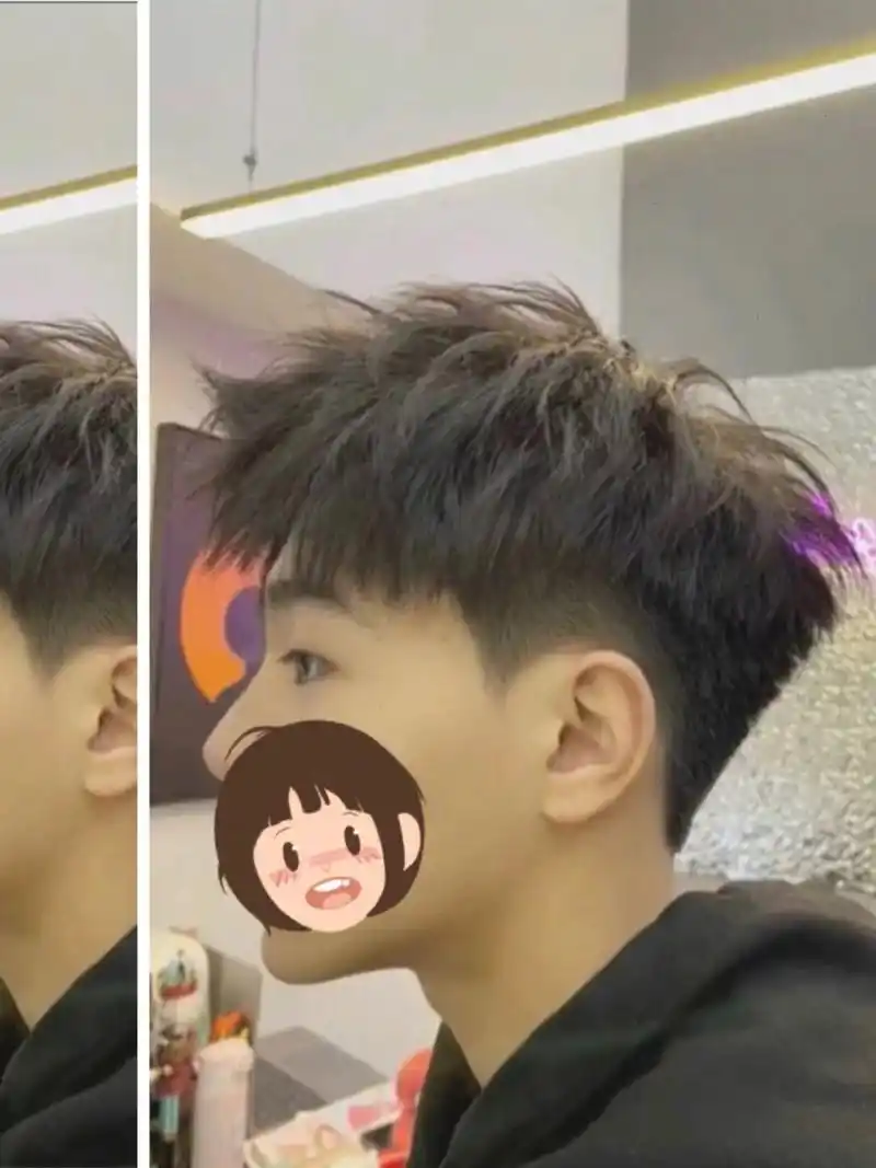 做了4个月不用再打理 上海烫发 男士烫发 烟花烫 锡纸烫 纹理烫 摩根