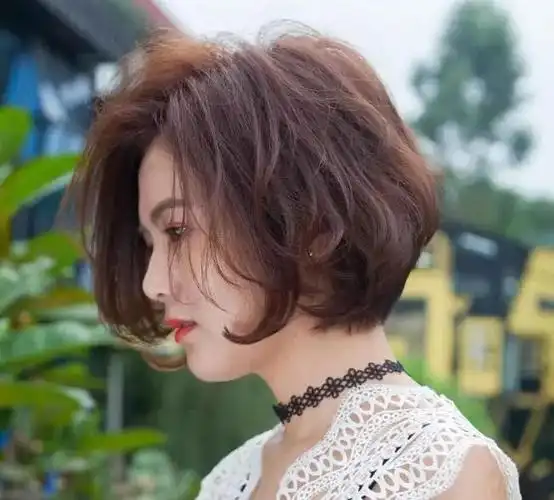 短发烫卷意想不到的美