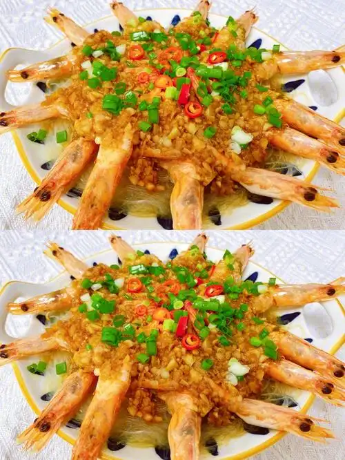 做法简单秒变大厨的蒜蓉粉丝虾