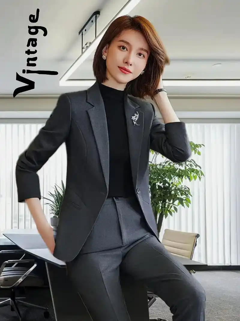 姐妹们~新款春秋季女款 经理工作服,工作,职业,商务正装,高 - 抖音