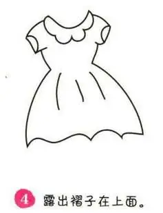 连衣裙怎么画裙子的简笔画图片夏天衣服连衣裙简笔画连衣裙简笔画画法