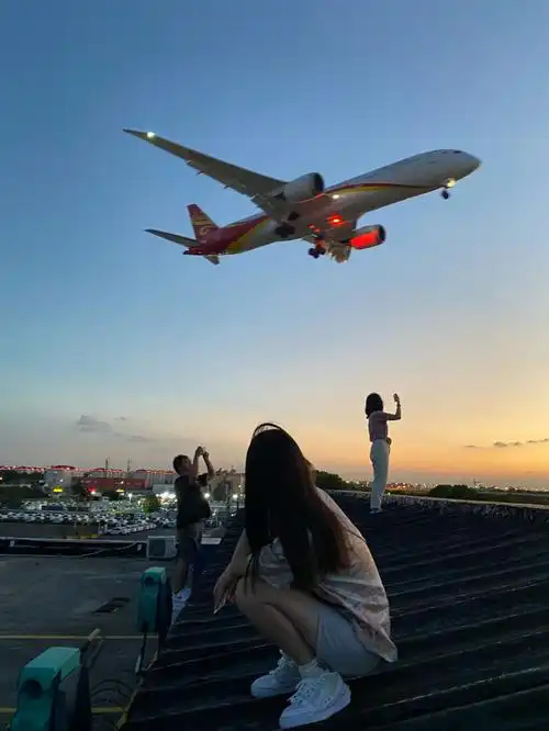 上海虹桥机场拍飞机绝佳位置