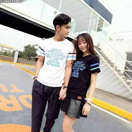 男生162左右,女生155左右.穿什么样的情侣装好看?