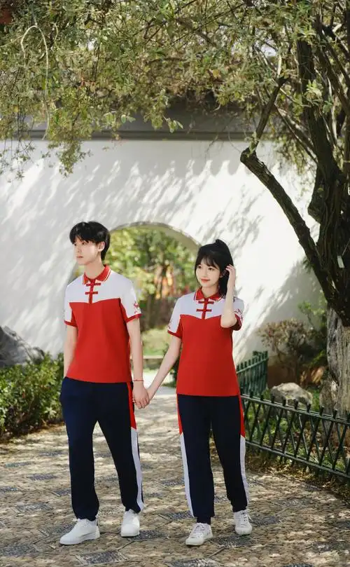 2581#实拍情侣装中国风唐装毕业班服学生套装校服夏季演出汉服 - 17网