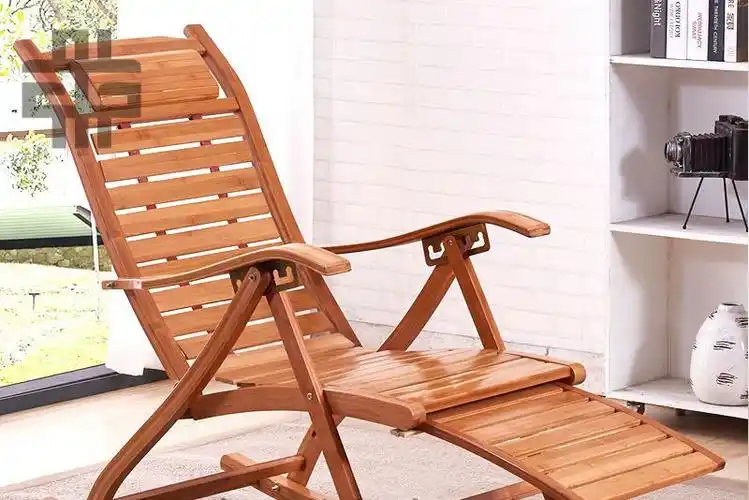 定制老人摇摇椅躺椅阳台晾椅凉椅摇摇椅竹躺椅午睡折叠椅子懒人实木
