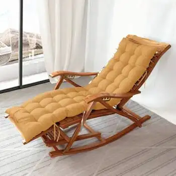60京选好货摇摇椅成人竹简约用折叠逍遥椅午睡椅休闲躺椅老人靠椅凉