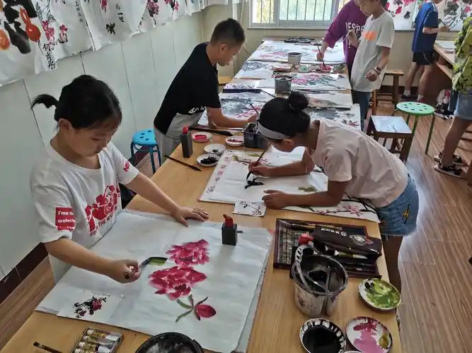 7月18号暑期国画班课堂实录美术五教室