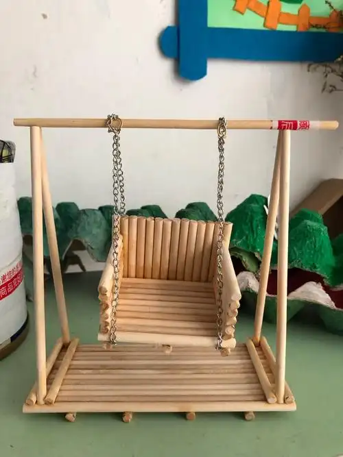 一次性筷子可以制作成秋千