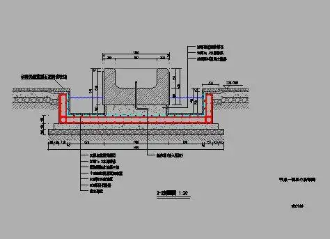 某小区小型景观涌泉水池的施工图纸