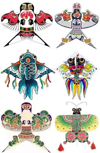 老师可喜欢放风筝了,每次去放风筝的时候,天空中都会有各种各样的风筝