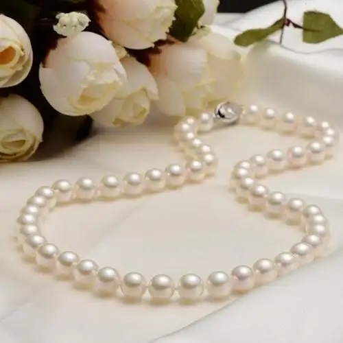 京润珍珠聚致悦淡水珍珠项链正圆强光910mm43cm