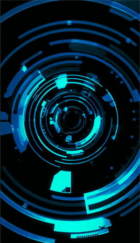 科技商务炫酷动态蓝色邀请函展会新品发布