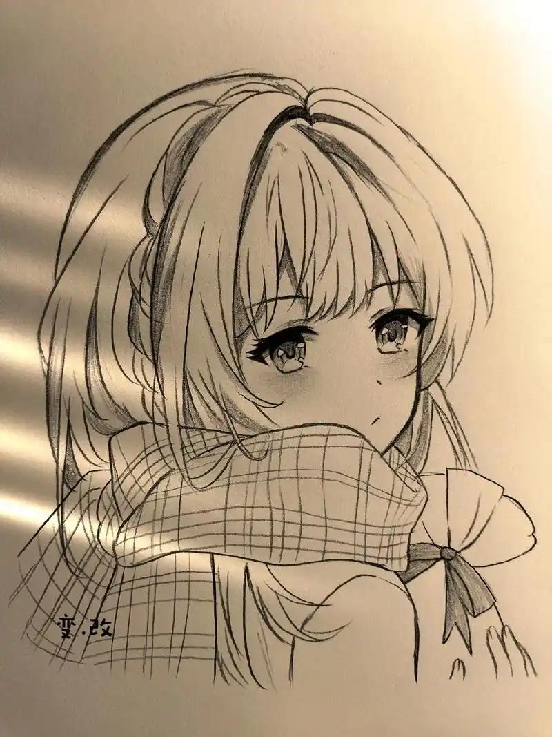 女生绘画过程图.加油坚持就是胜利#临摹#因为热爱所以坚持 # - 抖音