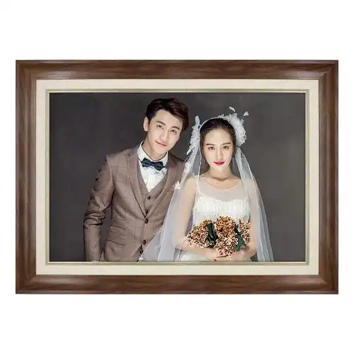 美式婚纱照相框挂墙影楼结婚照照照片放大定做相框