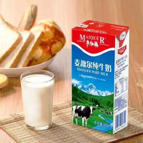 麦趣纯牛奶整箱新疆牧场250ml24盒学生全脂早餐纯牛奶
