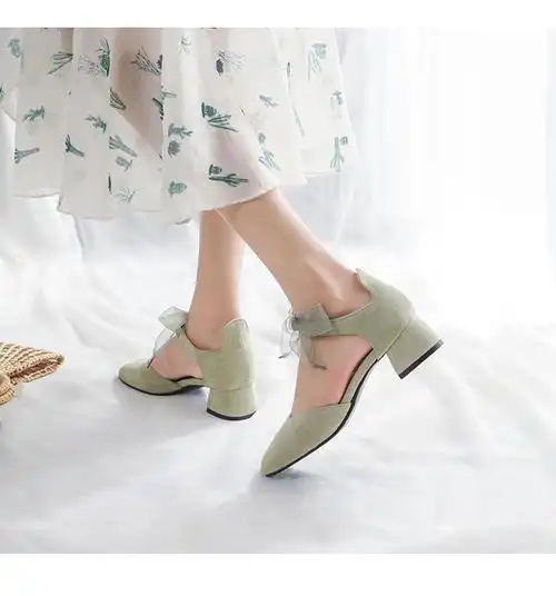 高跟鞋少女学生16岁18岁春夏季粗跟单鞋2020中跟绑带仙风十八岁玛丽珍