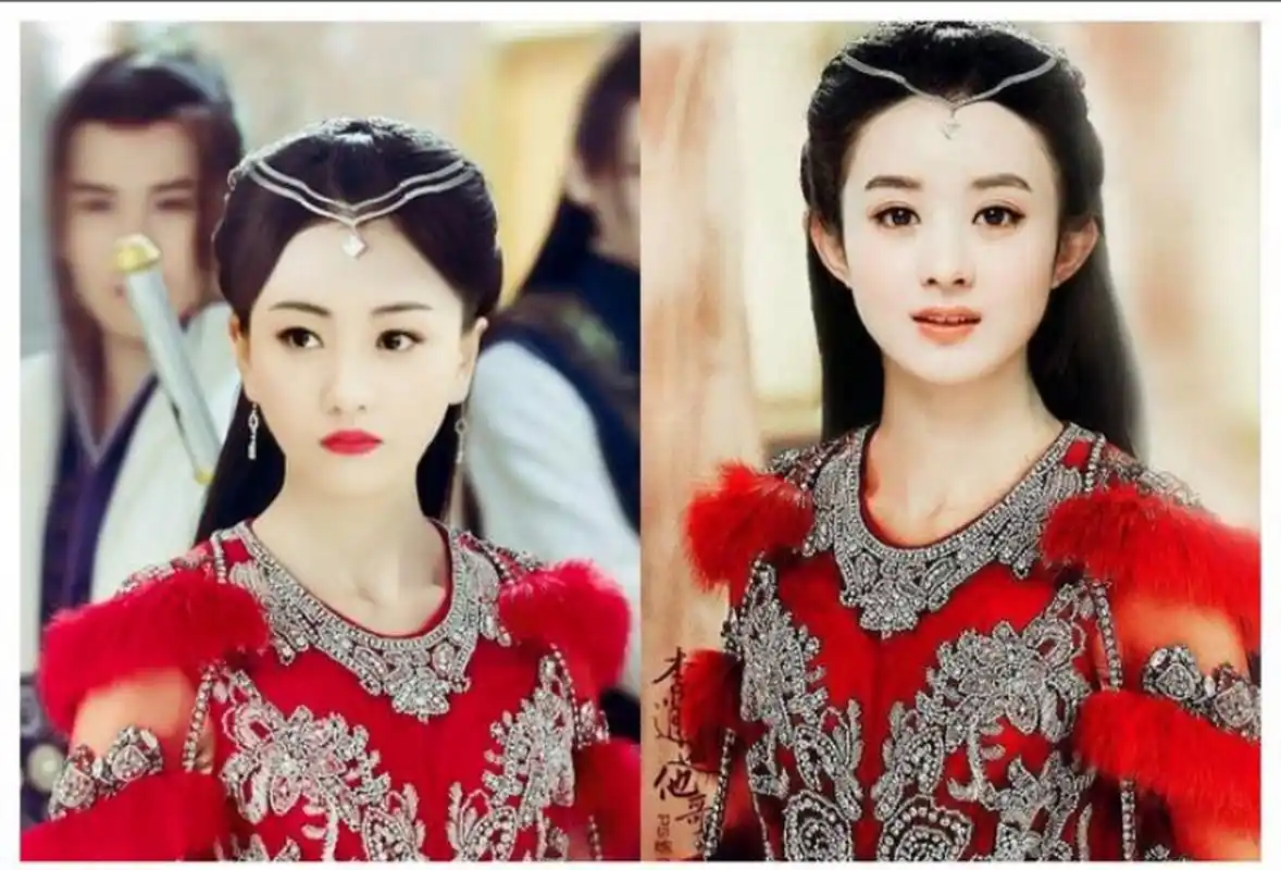 杨蓉真的很美,和赵丽颖撞衫绝不逊色,气质碾压赵丽颖!