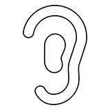 3字像耳朵简笔画