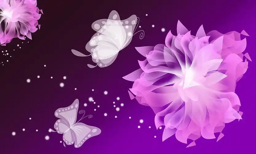 紫色风景意境壁纸_唯美梦幻的色彩