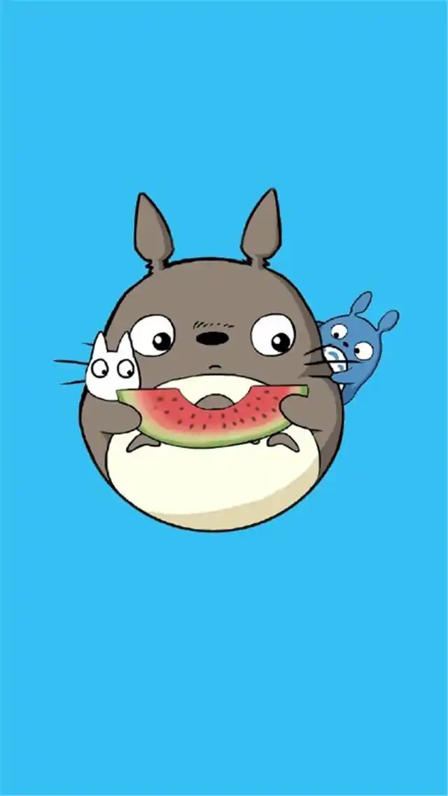 宫崎骏动漫可爱龙猫高清手机桌面壁纸下载-卡通-手机壁纸下载-美桌网