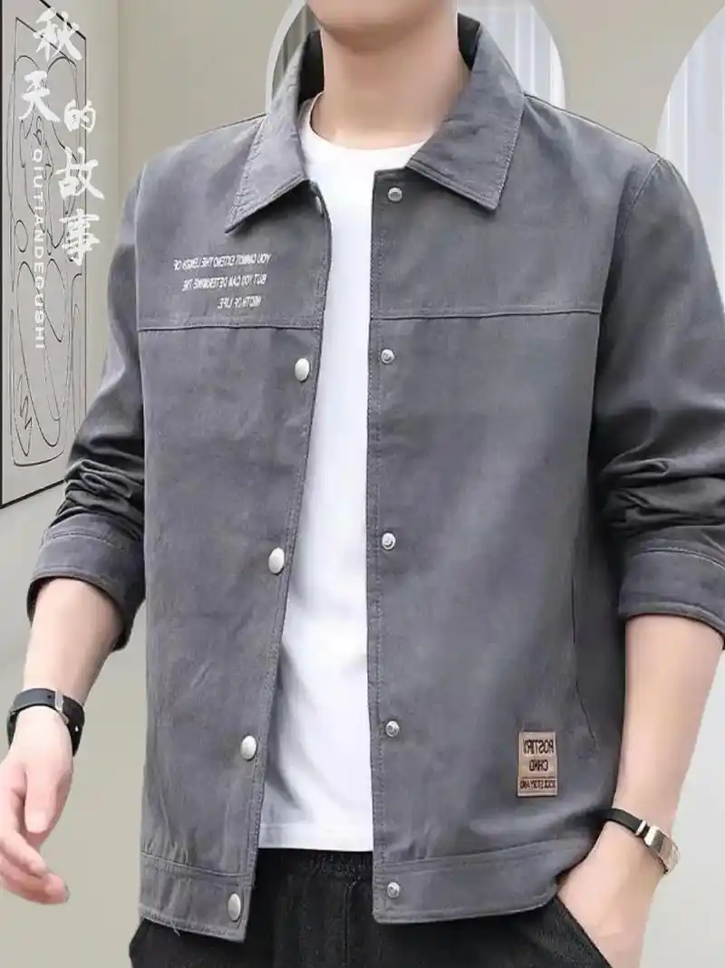 jeanswest 真维斯男士夏季简约印花休闲工装外套