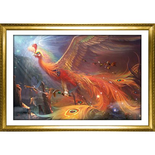 钻石画2020新款满钻客厅百鸟朝凤凤凰唯美绚丽点贴钻钻石绣十字绣