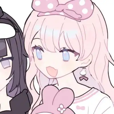 动漫一甜一拽的闺蜜头像图片