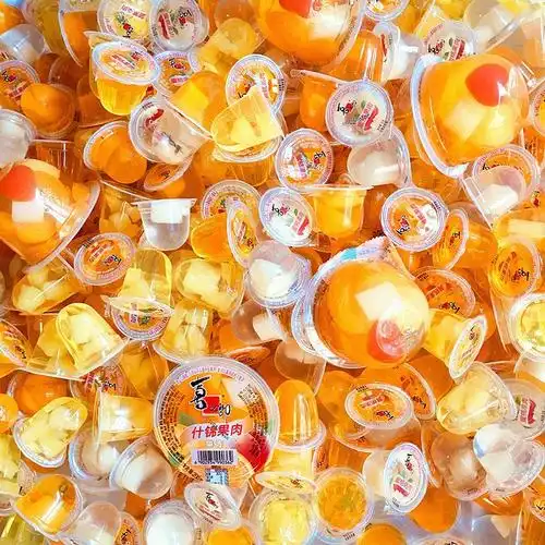 喜之郎果冻果肉果冻芒果布甸水晶之恋散装维d果冻水果冻果冻 什锦味 1