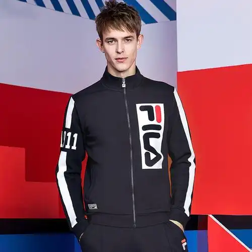 斐乐fila男士运动专场斐乐fila 男机车服 潮流外套f81m818510nva_唯品