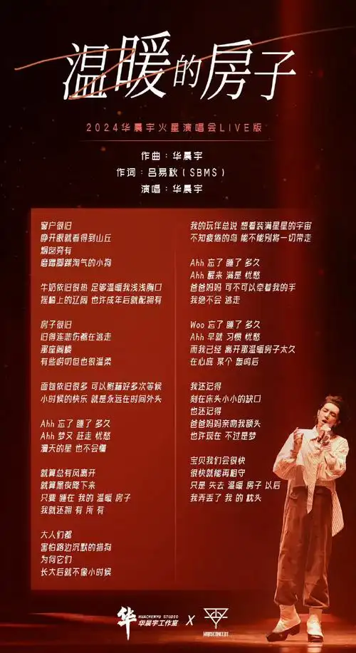 华晨宇温暖的房子live版官摄##2024华晨宇火星演唱会##华晨宇