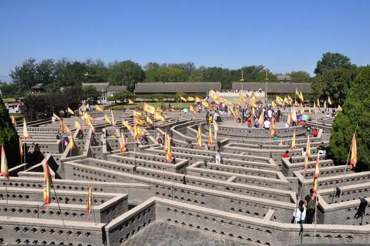 明朝大将戚继光在老龙头摆的八卦阵