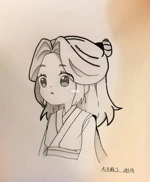 太子殿下——谢怜 手绘#手绘  #天官赐福谢怜  #谢怜