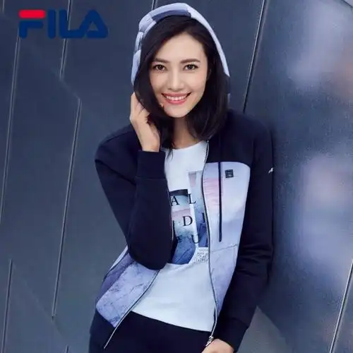 fila斐乐高圆圆同款丝柔纯棉运动t恤女26643433