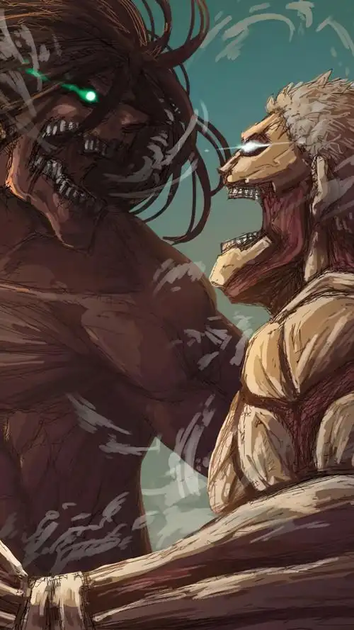 eren attack 莱纳·布朗 reiner braun 铠之巨人 手机壁纸进击的巨人