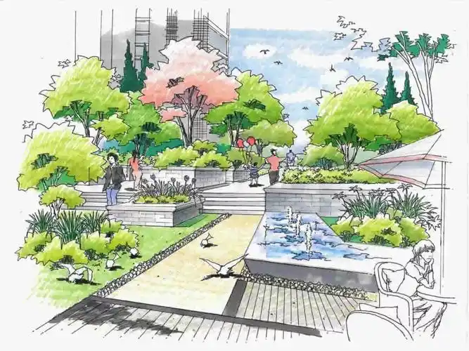 [分享]100张景观手绘效果图