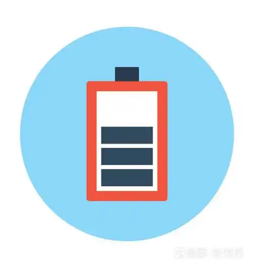 移动电池矢量插图