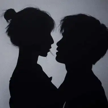 ins唯美真人一对两张气质情头