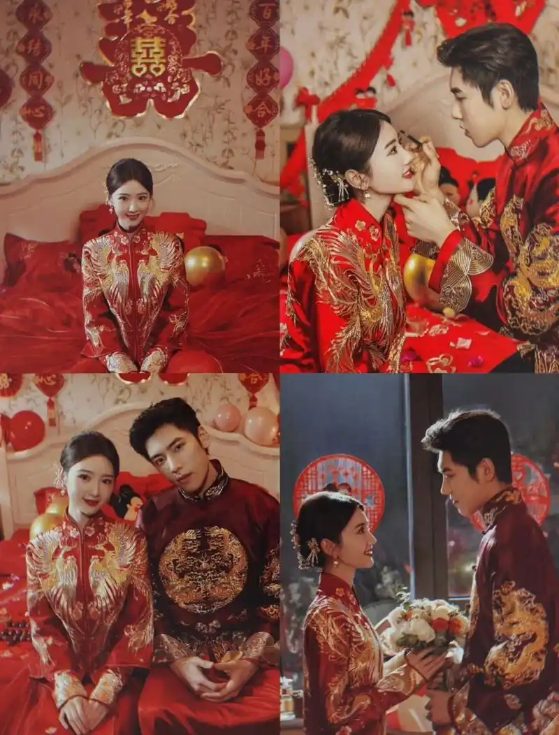 毛晓彤王子异的中式婚礼结婚照! 妈呀!想入非非给我甜没了!