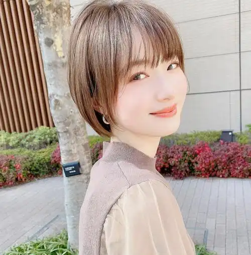 日系少女感短发|发型师|齐刘海|短发_新浪新闻