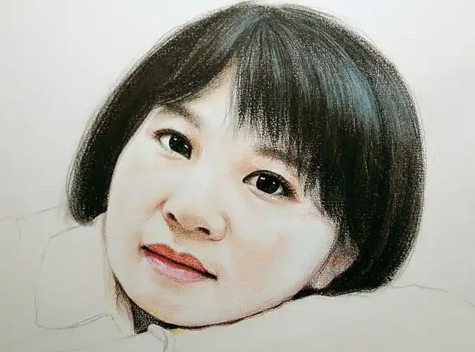 彩铅肖像画---叶青(过程)|纯艺术|绘画|yeqingms - 原创作品 - 站酷