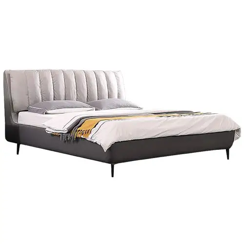 吉斯布艺床可拆洗简约现代主卧双人床北欧网红床意式极简科技布床