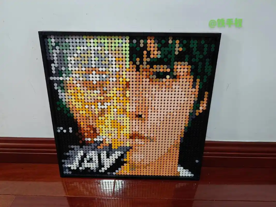 乐高周杰伦八度空间专辑封面像素画