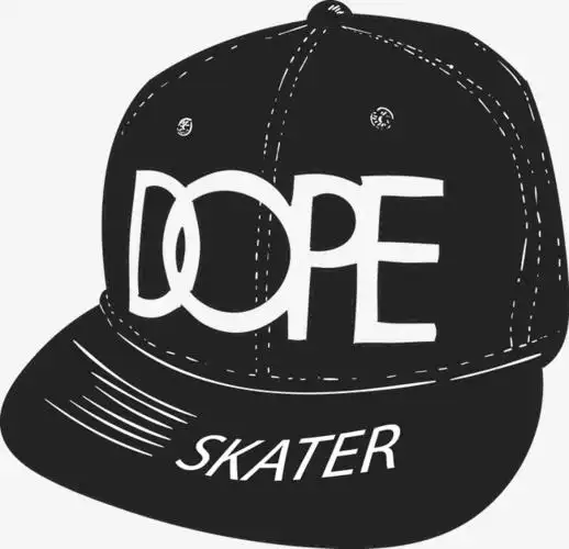 街头流行滑板嘻哈风png素材-90设计