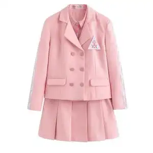 火箭少女创造101同款粉色西装套装s码 带