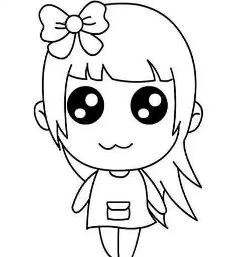 卡通女孩简笔画卡通女孩简笔画可爱萌